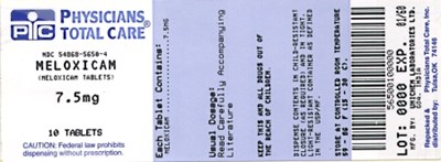 Image Of 7.5 mg Package Label (Package Label 01)